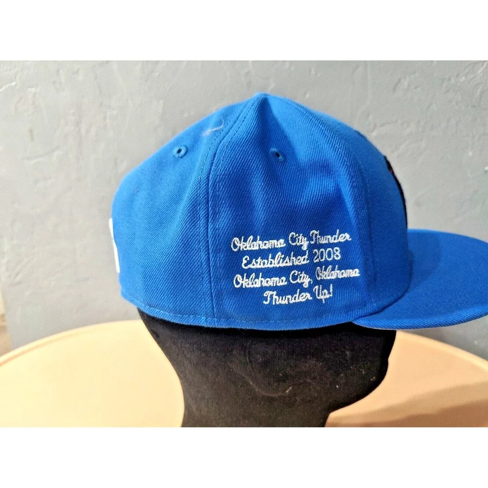 New Era‎ 5950 OKC Thunder Fitted Hat SCRIPT-Patch and Pin Special edition 7 1/4